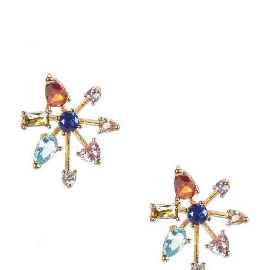 Accessories * | Discount Kate Spade New York Firework Floral Stud Earrings Multi