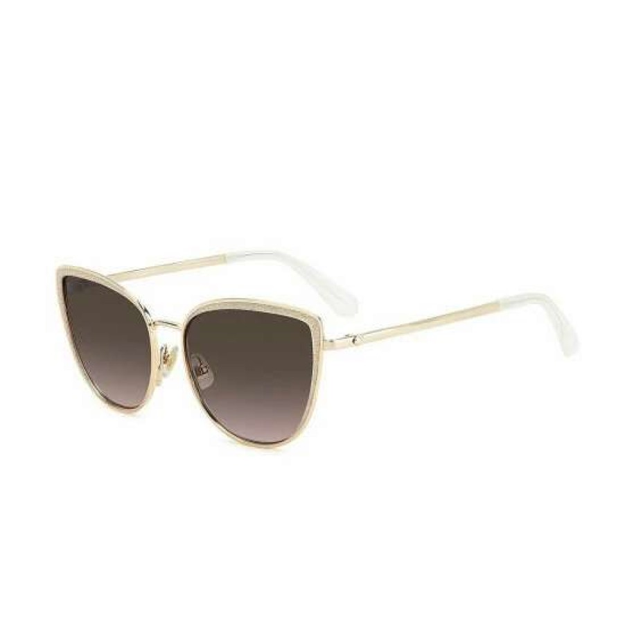 Accessories * | Coupon Kate Spade New York Staci Cat Eye Sunglasses Gold