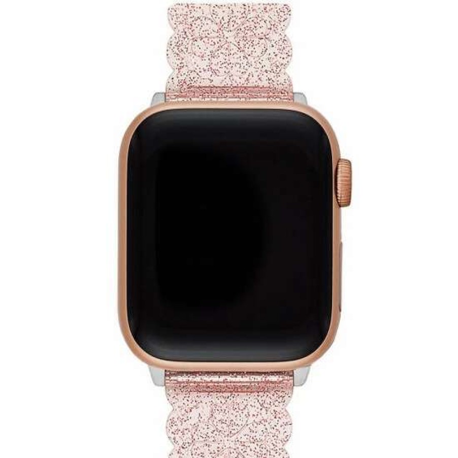 Accessories * | Top 10 Kate Spade New York Glitter Jelly Polyurethane 38/40/41Mm Band For Apple Watch Pink