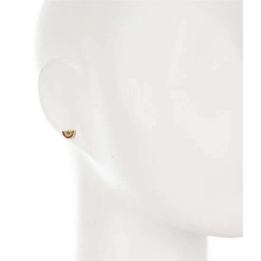 Accessories * | Discount Kate Spade New York Rainbow Joy Asymmetrical Stud Earrings Multi