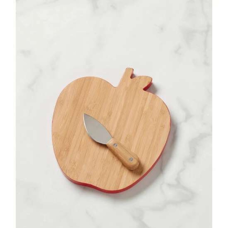 Home * | Coupon Kate Spade New York Knock On Wood Apple Cheese Board With Knife