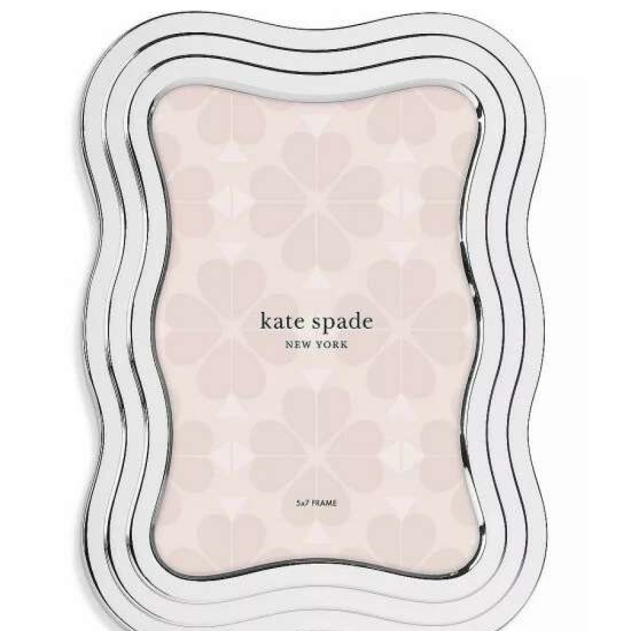 Home * | Flash Sale Kate Spade New York South Street 5#Double; X 7#Double; Wave Picture Frame Silver