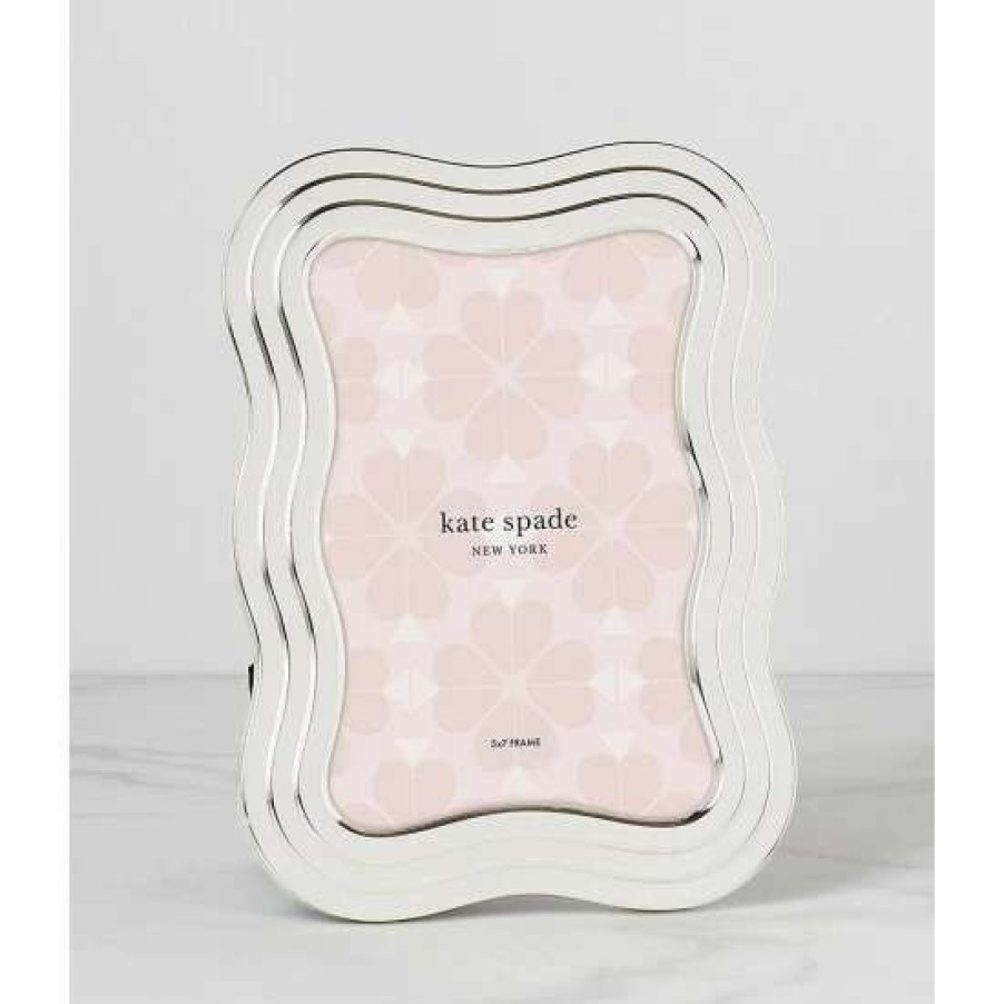 Home * | Flash Sale Kate Spade New York South Street 5#Double; X 7#Double; Wave Picture Frame Silver