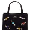 Handbags * | Best Pirce Kate Spade New York Sam Icon Candy Gem Small Tote Black Multi