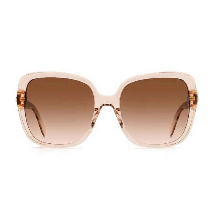 Accessories * | Deals Kate Spade New York Women'S Wilhemina 55Mm Square Sunglasses Nude