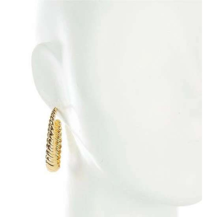 Accessories * | Best Deal Kate Spade New York French Twist Hoop Earrings Gold