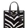 Handbags * | Cheap Kate Spade New York Manhattan Bold Zebra Boucle Jacquard Small Tote Bag Black Multi