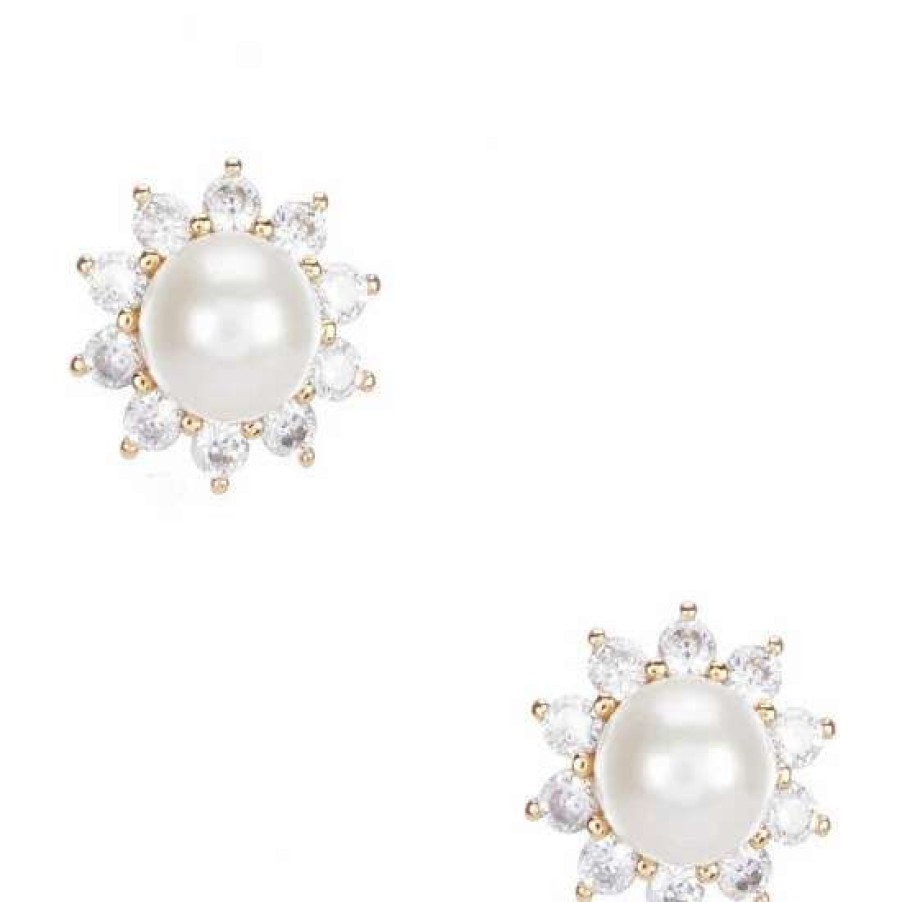 Accessories * | Promo Kate Spade New York Sunny Halo Stud Earrings White Multi