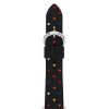 Accessories * | New Kate Spade New York Multicolor Dot Silicone 38/40/41Mm Band For Apple Watch Black