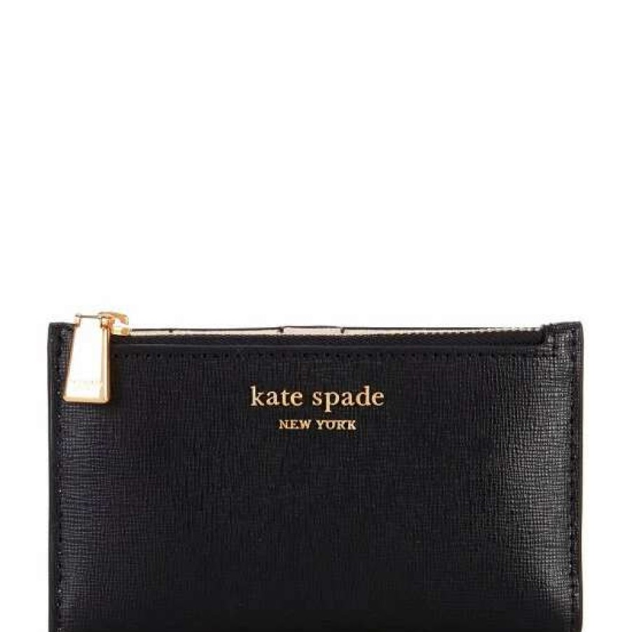 Handbags * | Best Sale Kate Spade New York Morgan Small Slim Bifold Wallet Black