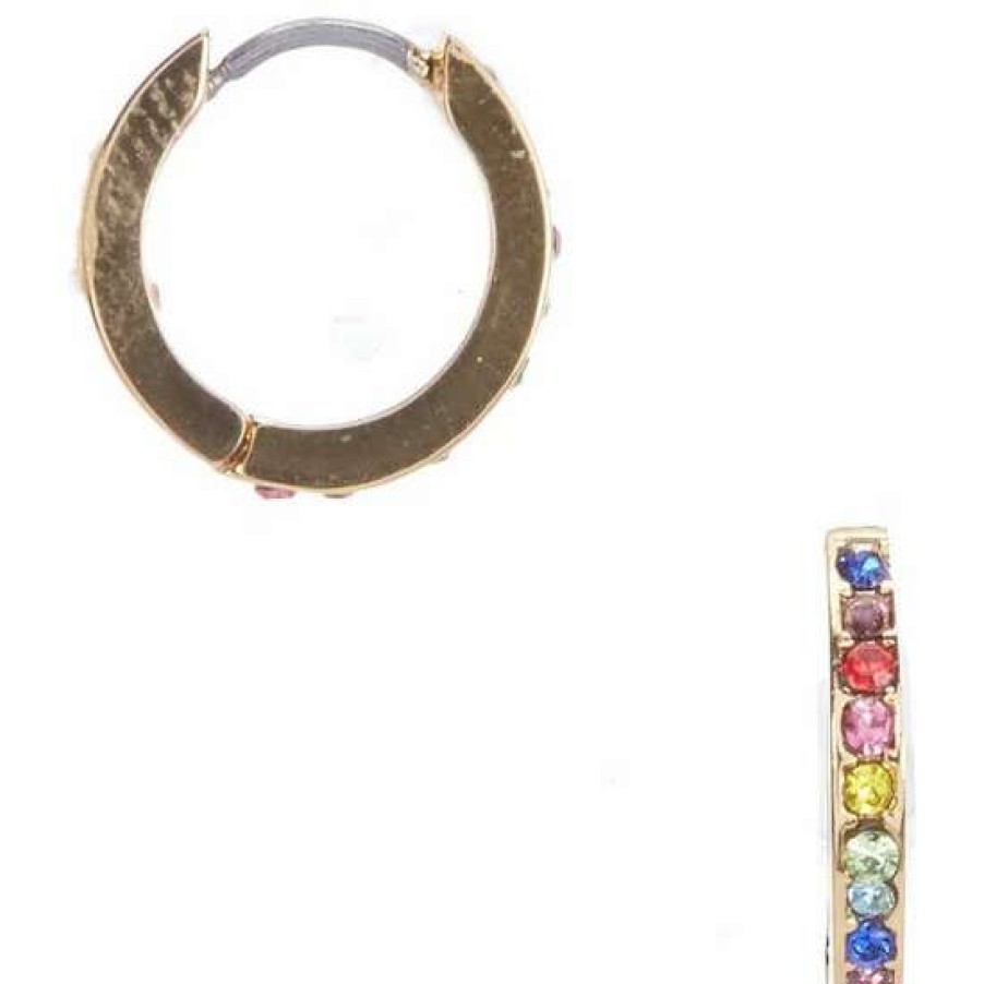 Accessories * | Outlet Kate Spade New York Rainbow Huggie Hoop Earrings Multi