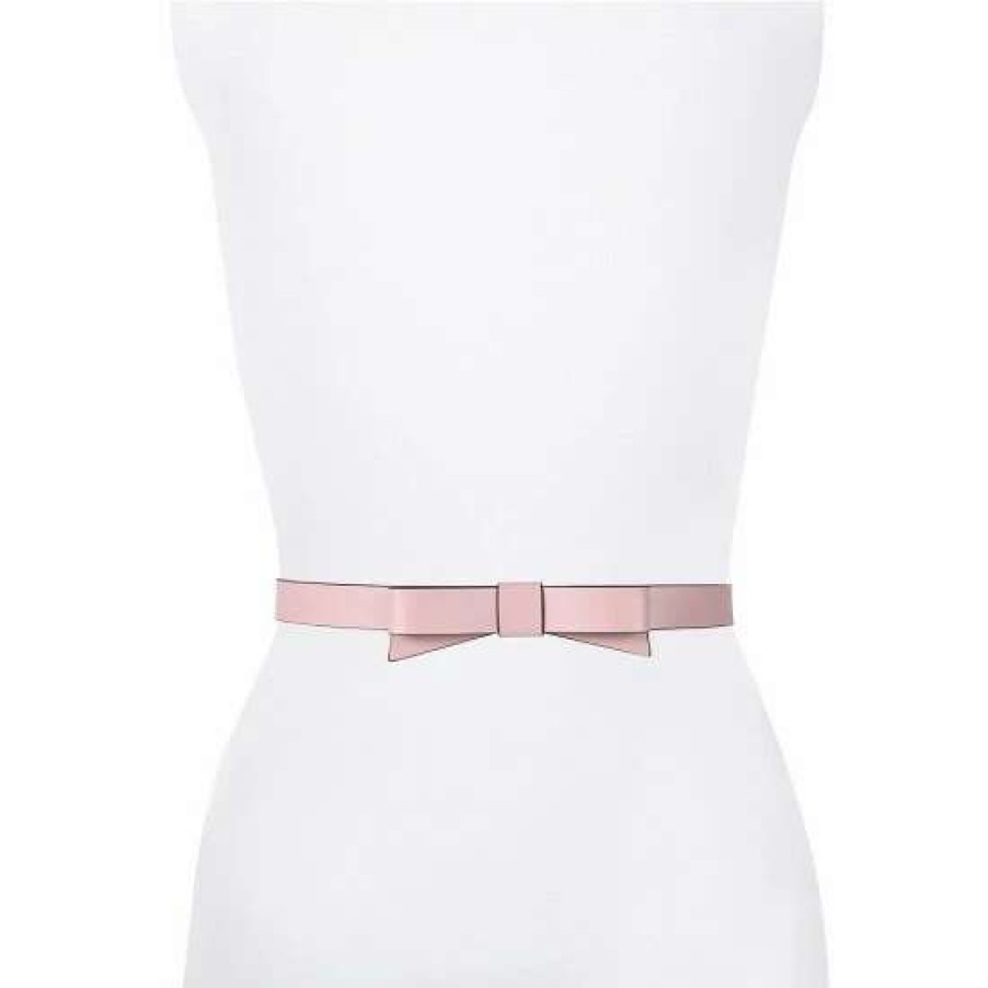 Accessories * | Top 10 Kate Spade New York .75#Double; Leather Bow Belt