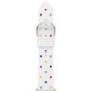 Accessories * | Coupon Kate Spade New York White Multi Dot Silicone 38/40/41Mm Band For Apple Watch White/Multi