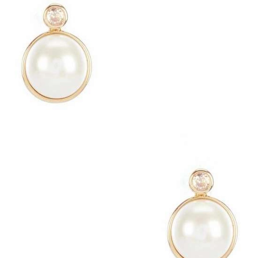 Accessories * | Best Sale Kate Spade New York Have A Ball Pearl Stud Earrings White Multi