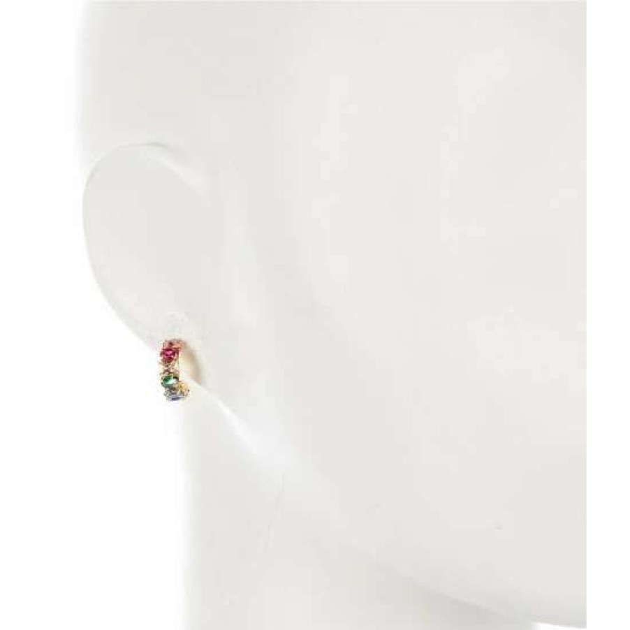 Accessories * | Cheap Kate Spade New York Candy Shop Small Stone Hoop Earrings Multi