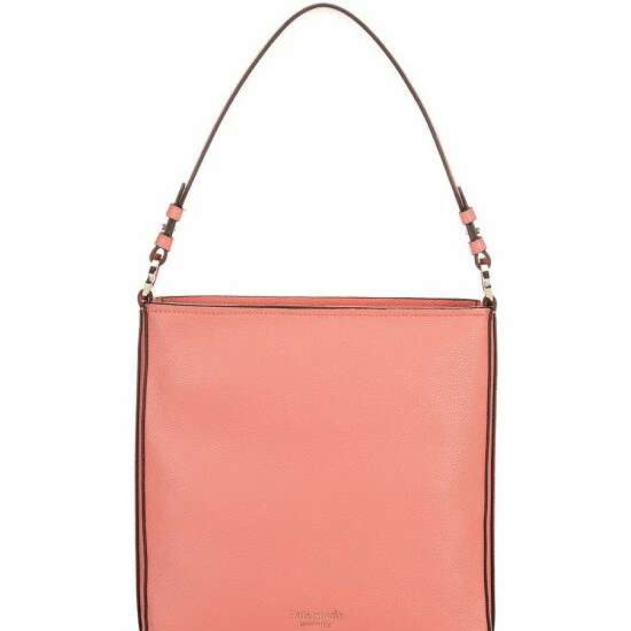 Handbags * | Wholesale Kate Spade New York Hudson Large Leather Hobo Bag Garden Rose