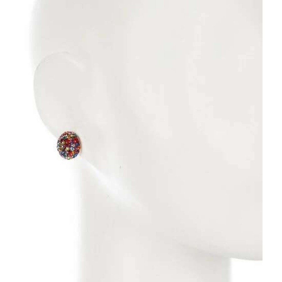 Accessories * | Buy Kate Spade New York Rainbow Pave Dome Stud Earrings Multi