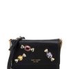 Handbags * | Flash Sale Kate Spade New York Gala Stone Embellished Saffiano Leather Flap Chain Wallet Crossbody Bag Black Multi