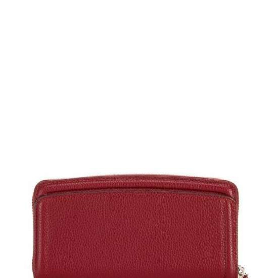 Handbags * | Brand New Kate Spade New York Knott Slim Continental Wallet Autumnal Red