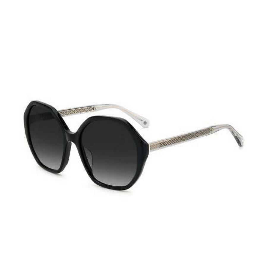 Accessories * | Budget Kate Spade New York Waverly Geometric Sunglasses Black