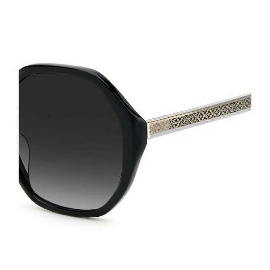 Accessories * | Budget Kate Spade New York Waverly Geometric Sunglasses Black