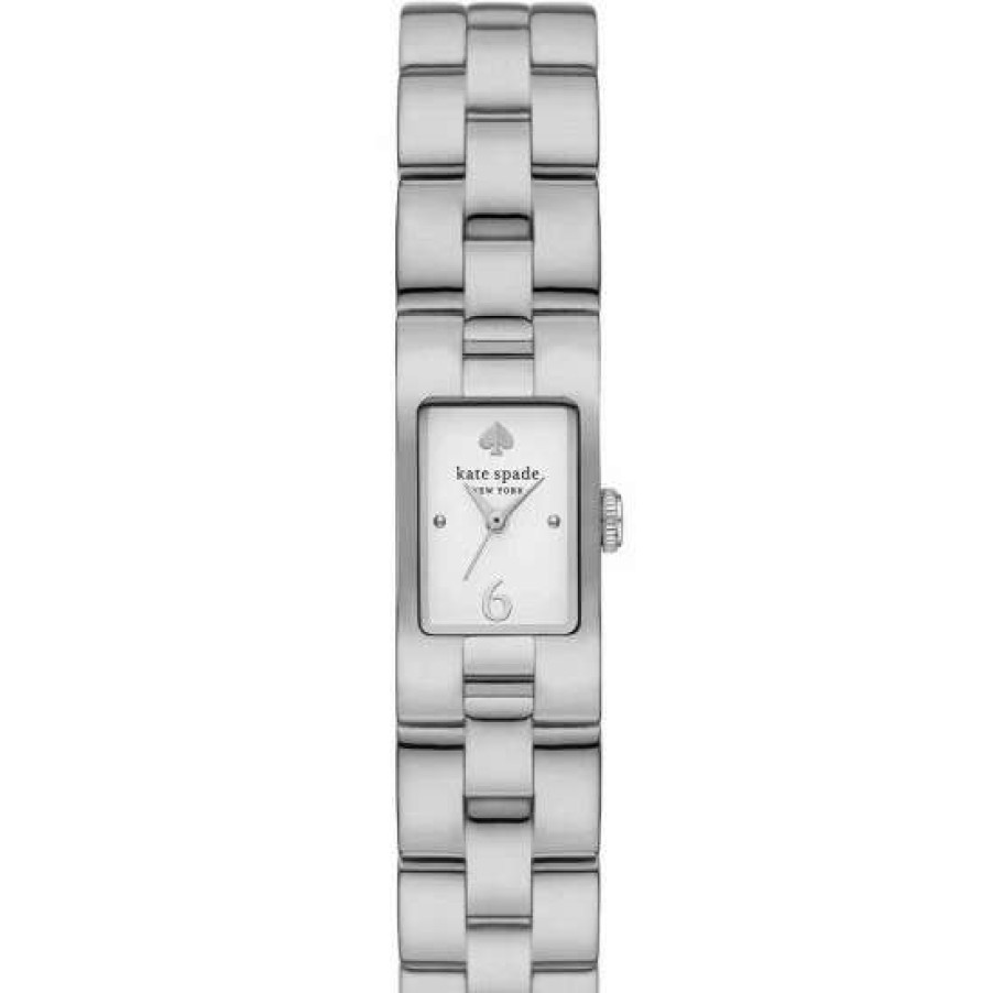 Accessories * | Brand New Kate Spade New York Brookville Three-Hand Stainless Steel Bracelet Watch Silver