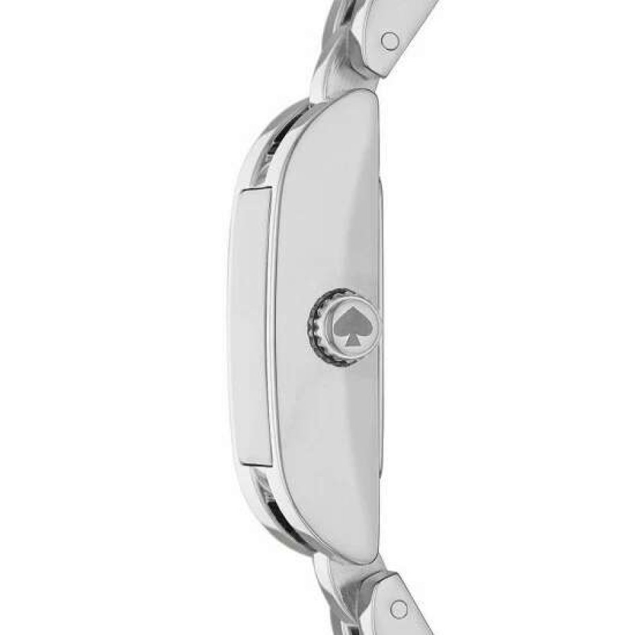 Accessories * | Brand New Kate Spade New York Brookville Three-Hand Stainless Steel Bracelet Watch Silver