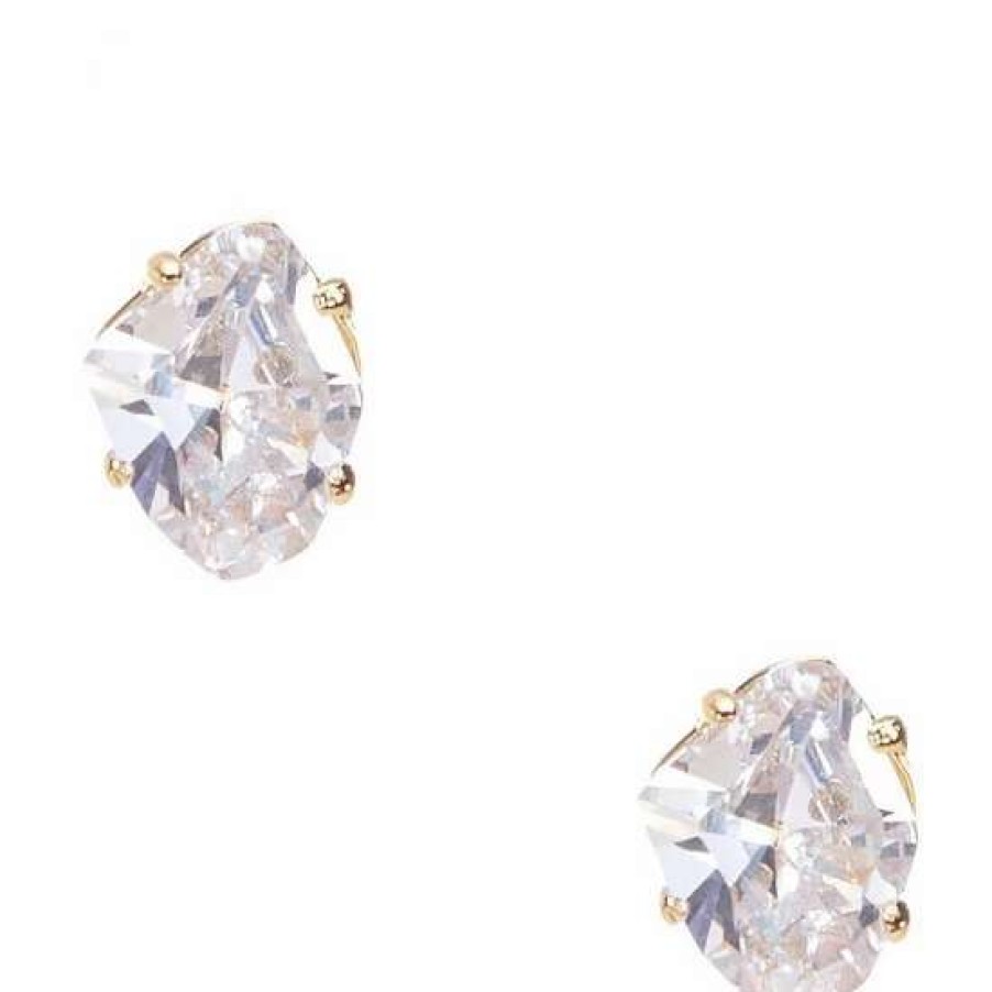 Accessories * | Deals Kate Spade New York Treasure Trove Geo Stud Earrings Clear