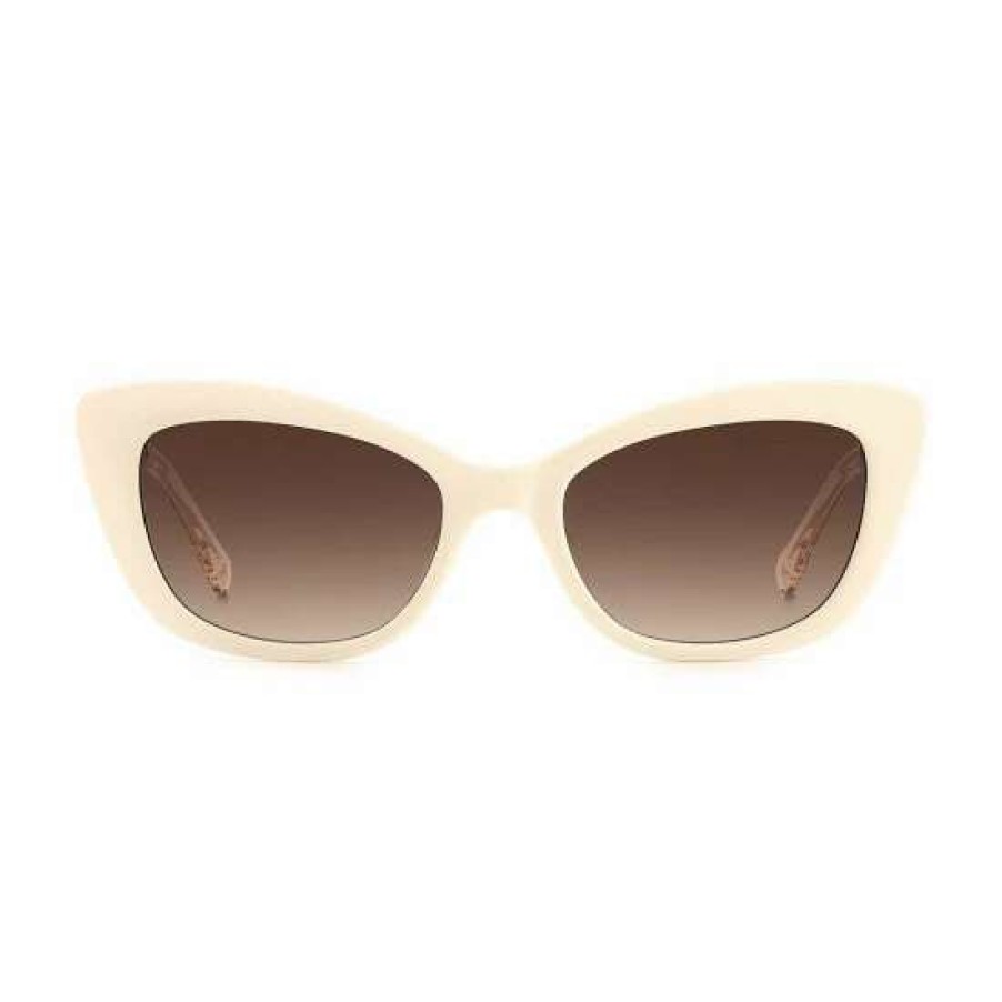 Accessories * | Best Deal Kate Spade New York Women'S Merida Cat Eye Sunglasses Cream Multi