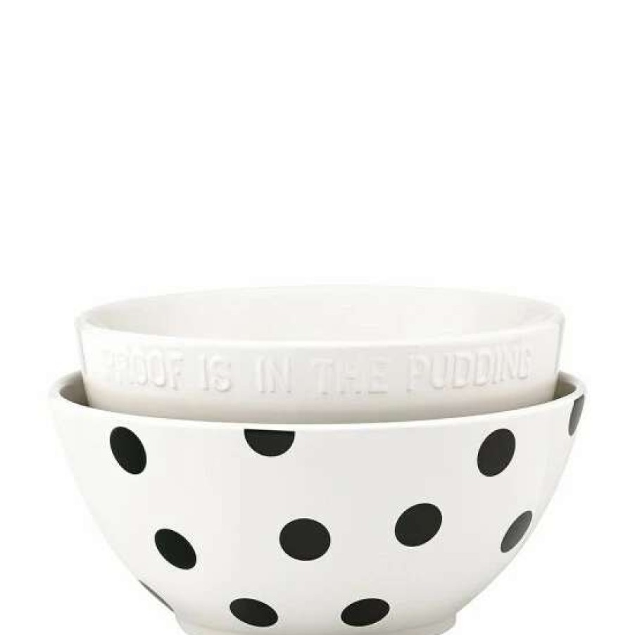 Home * | Outlet Kate Spade New York All In Good Taste 2-Piece Stoneware Mixing Bowl Set