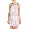 Lingerie * | Wholesale Kate Spade New York Dot-Print Jersey Knit Chemise Pink/Black