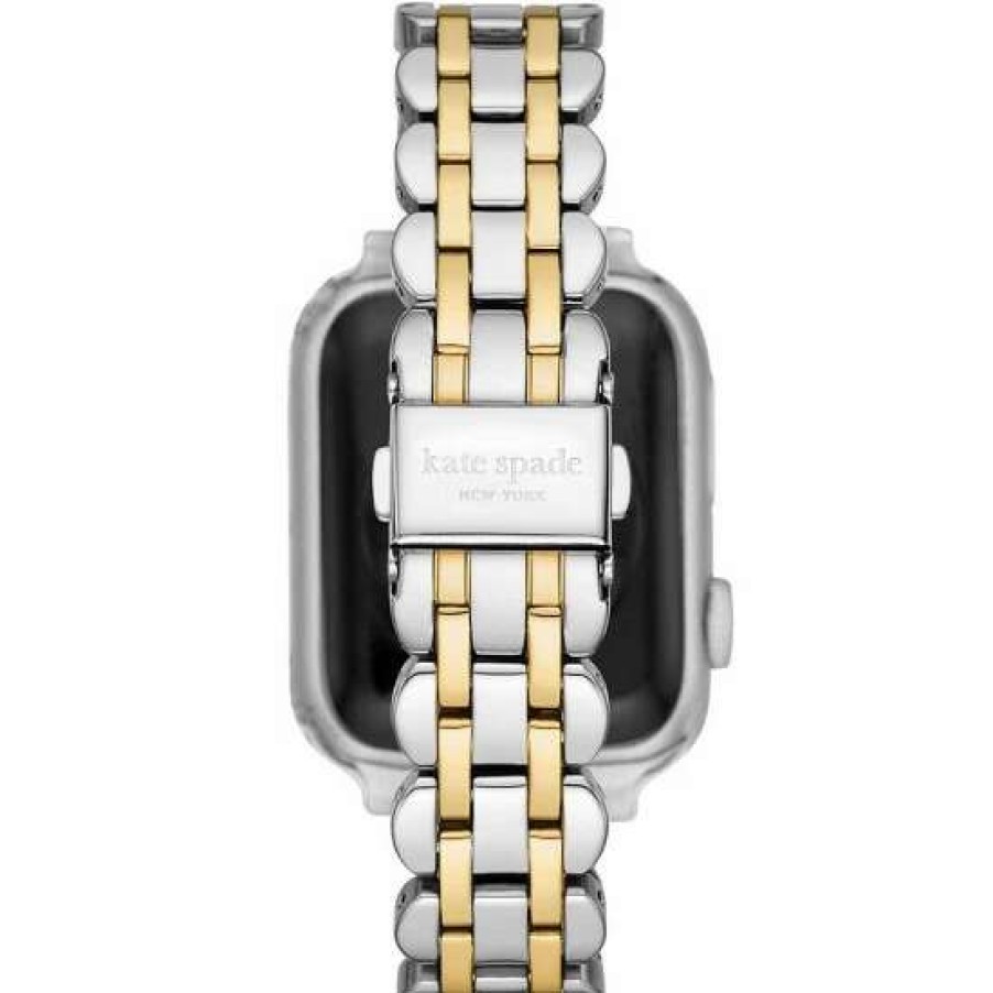 Accessories * | Hot Sale Kate Spade New York Stainless Steel 38/40Mm Bracelet Band For Apple Watch Two Tone