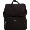 Handbags * | Best Reviews Of Kate Spade New York Sam The Little Better Nylon Medium Flap Backpack Black