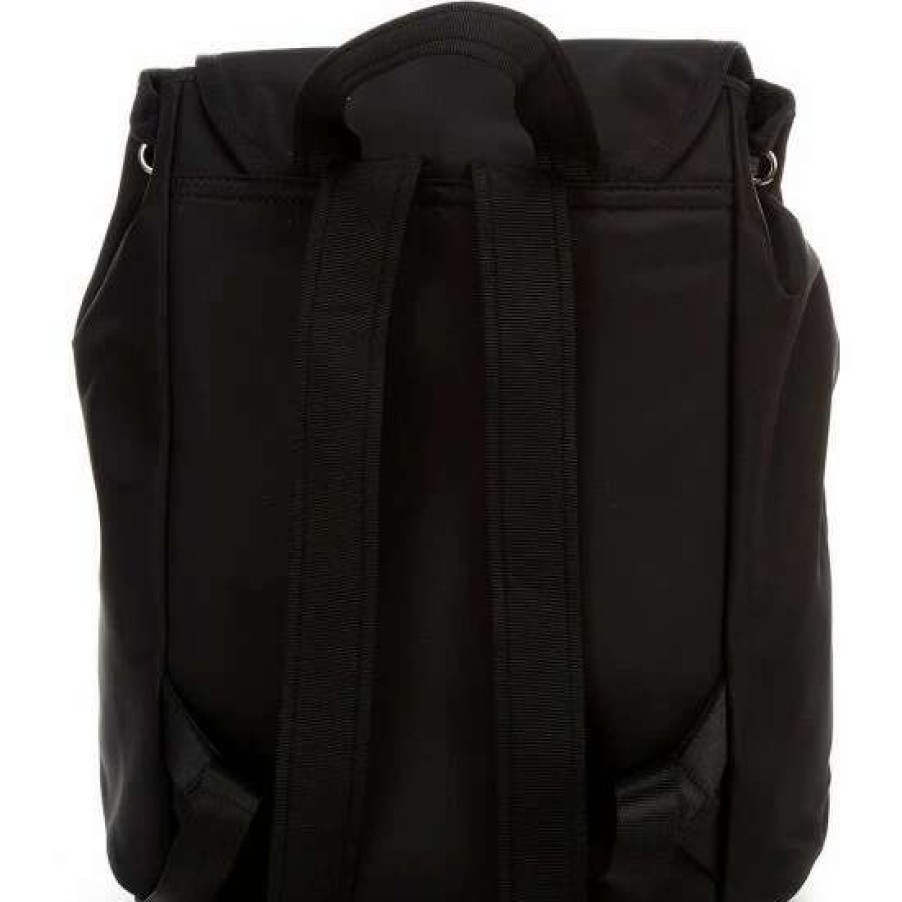 Handbags * | Best Reviews Of Kate Spade New York Sam The Little Better Nylon Medium Flap Backpack Black