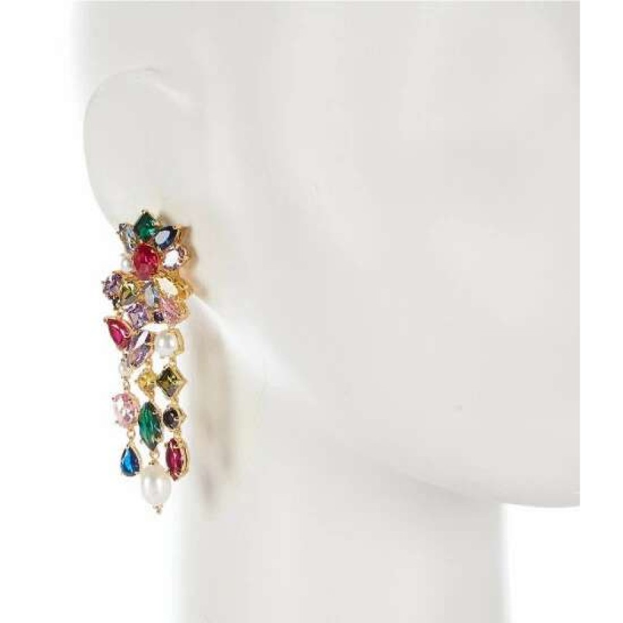 Accessories * | Brand New Kate Spade New York Candy Shop Color Stone Statement Earrings Multi