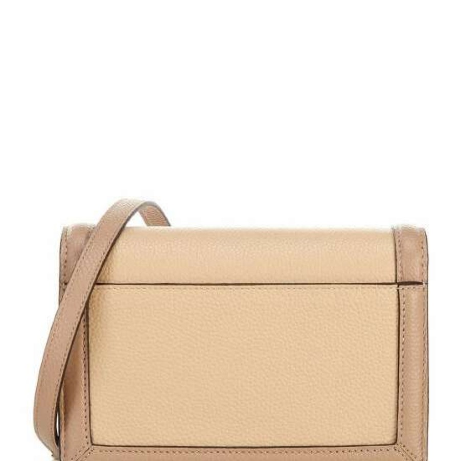 Handbags * | Discount Kate Spade New York Knott Colorblock Leather Flap Crossbody Bag Warm Stone Multi