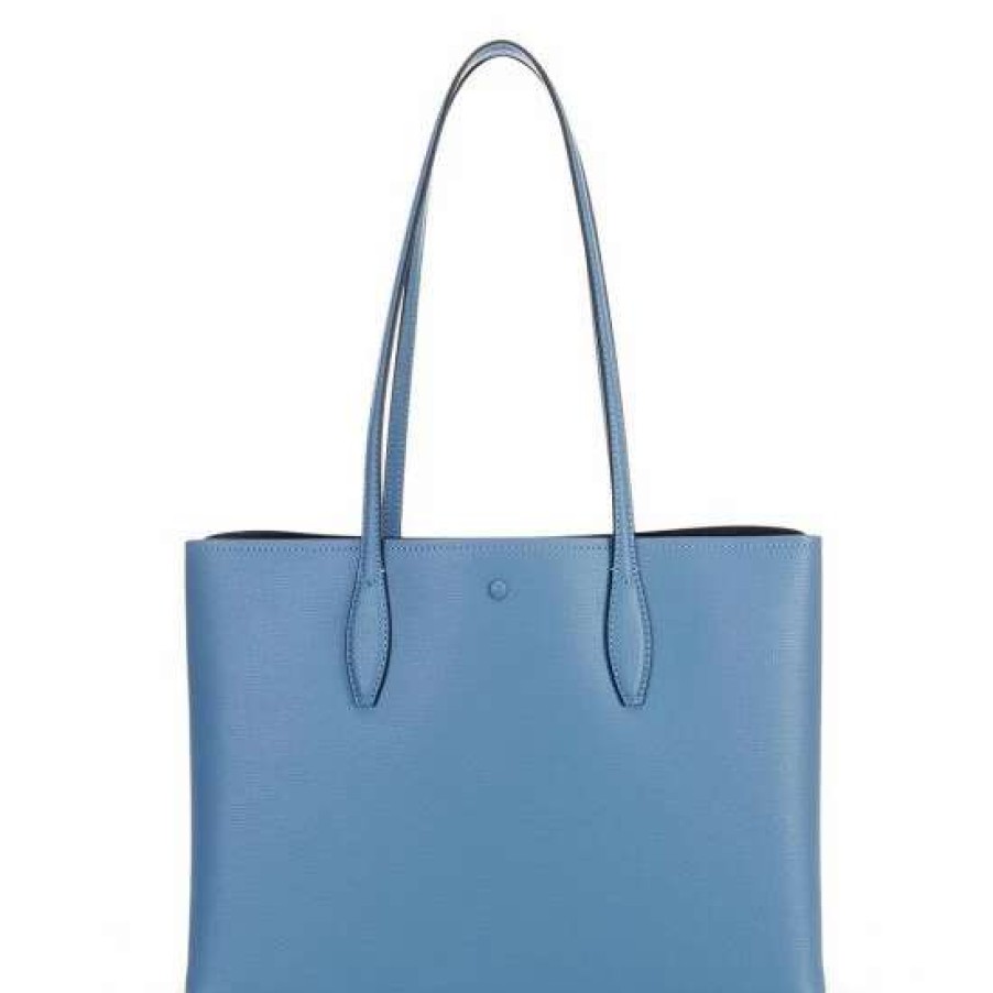 Handbags * | Best Reviews Of Kate Spade New York All Day Large Leather Tote Bag Manta Blue