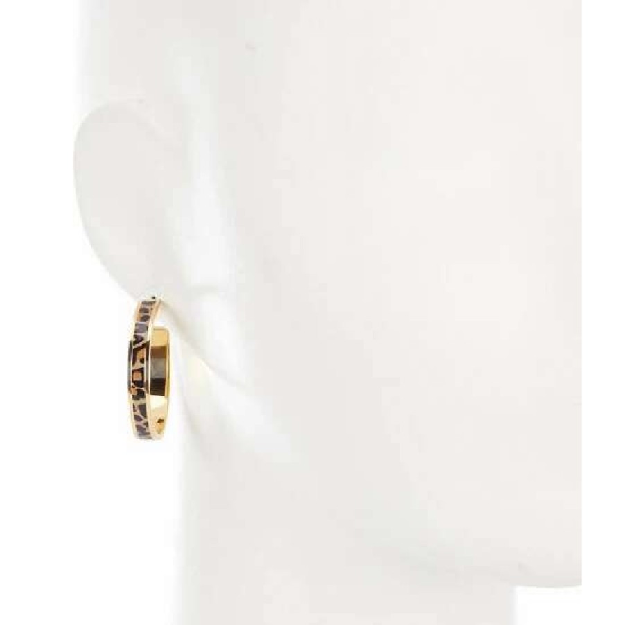 Accessories * | Deals Kate Spade New York Hoop Earrings Leopard