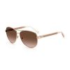 Accessories * | Promo Kate Spade New York Fara 57Mm Aviator Sunglasses Red/Gold