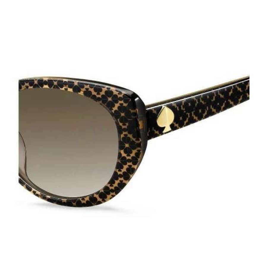 Accessories * | Coupon Kate Spade New York Everett Patterned Frame Oval Sunglasses Brown Pattern