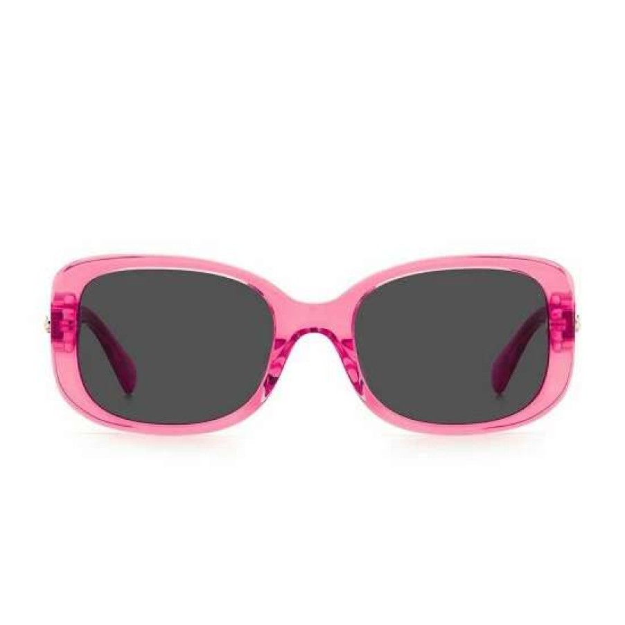 Accessories * | Hot Sale Kate Spade New York Women'S Dionna 52Mm Rectangle Sunglasses Pink