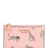 Handbags * | Best Deal Kate Spade New York Morgan Leopard Small Slim Bifold Wallet Dancer Pink