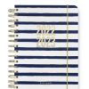 Accessories * | Budget Kate Spade New York Painted Stripe 17-Month Large Planner Navy