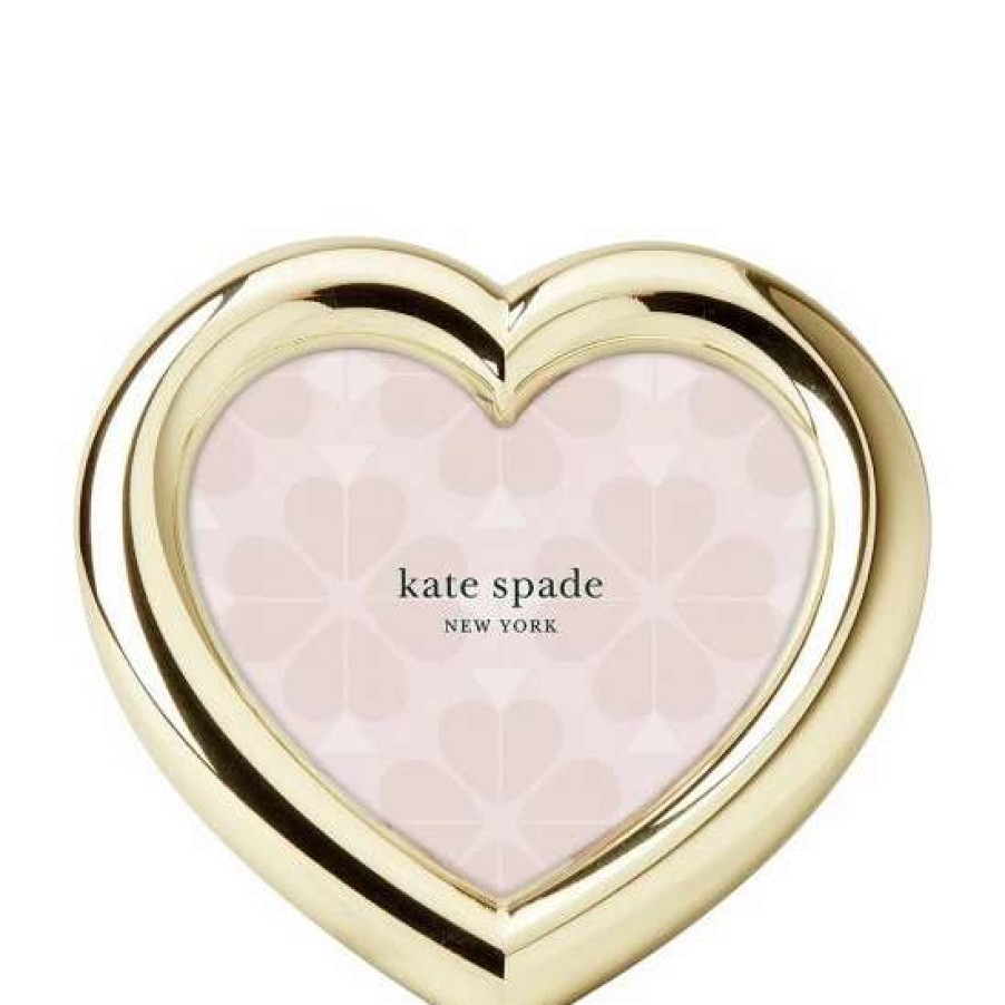 Home * | Flash Sale Kate Spade New York Charmed Life Gold Heart Picture Frame