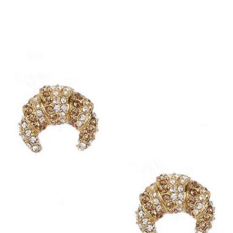 Accessories * | Deals Kate Spade New York Patisserie Croissant Stud Earrings Neutral Multi