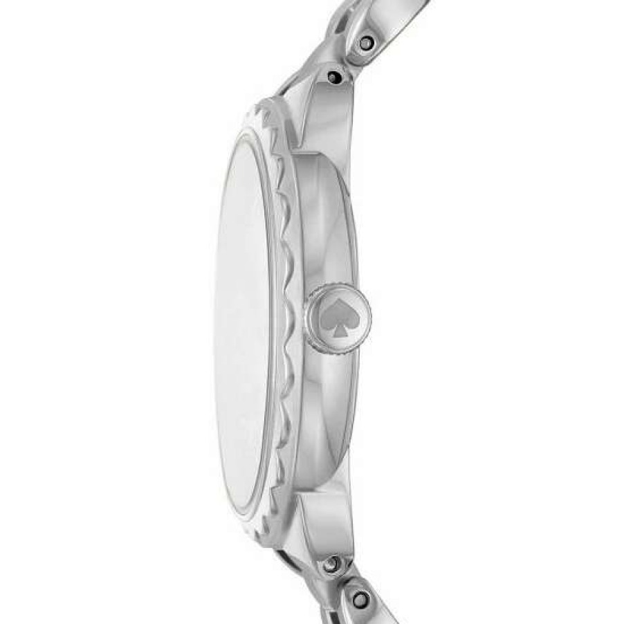 Accessories * | Outlet Kate Spade New York Women'S Morningside Three-Hand Stainless Steel Bracelet Watch Silver