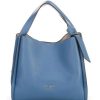 Handbags * | Best Pirce Kate Spade New York Knott Pebbled & Suede Leather Crossbody Bag Manta Blue