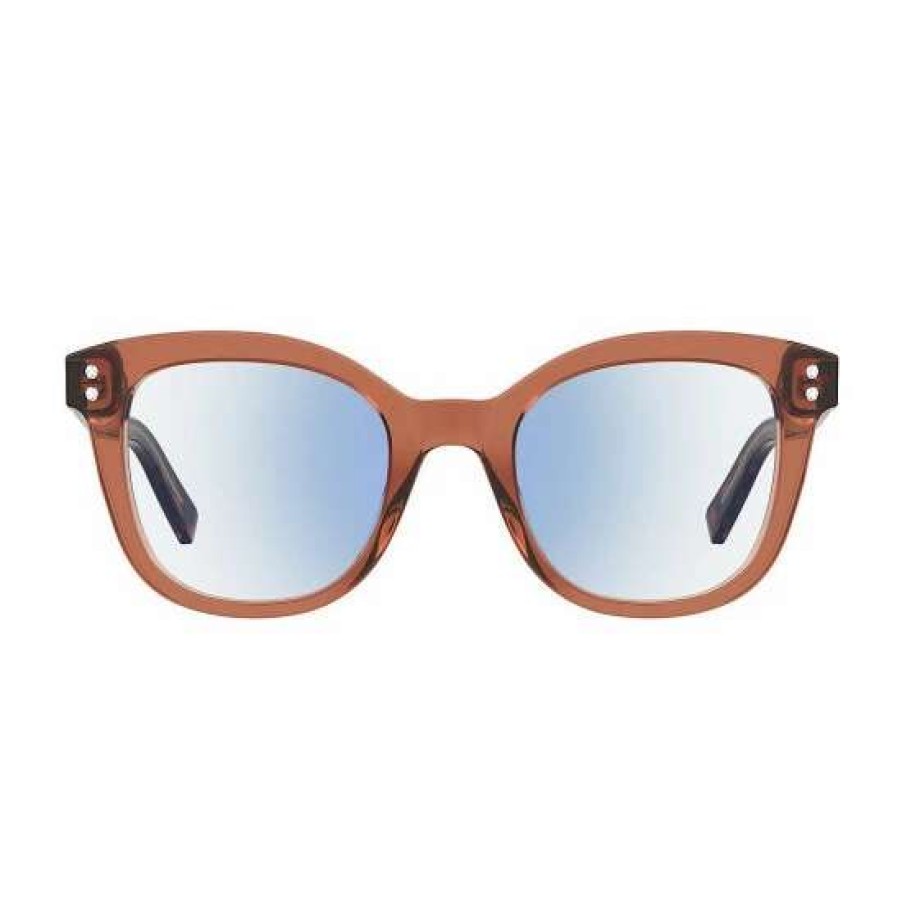 Accessories * | New Kate Spade New York Women'S Taneabb 48Mm Square Blue Light Reader Glasses Brown