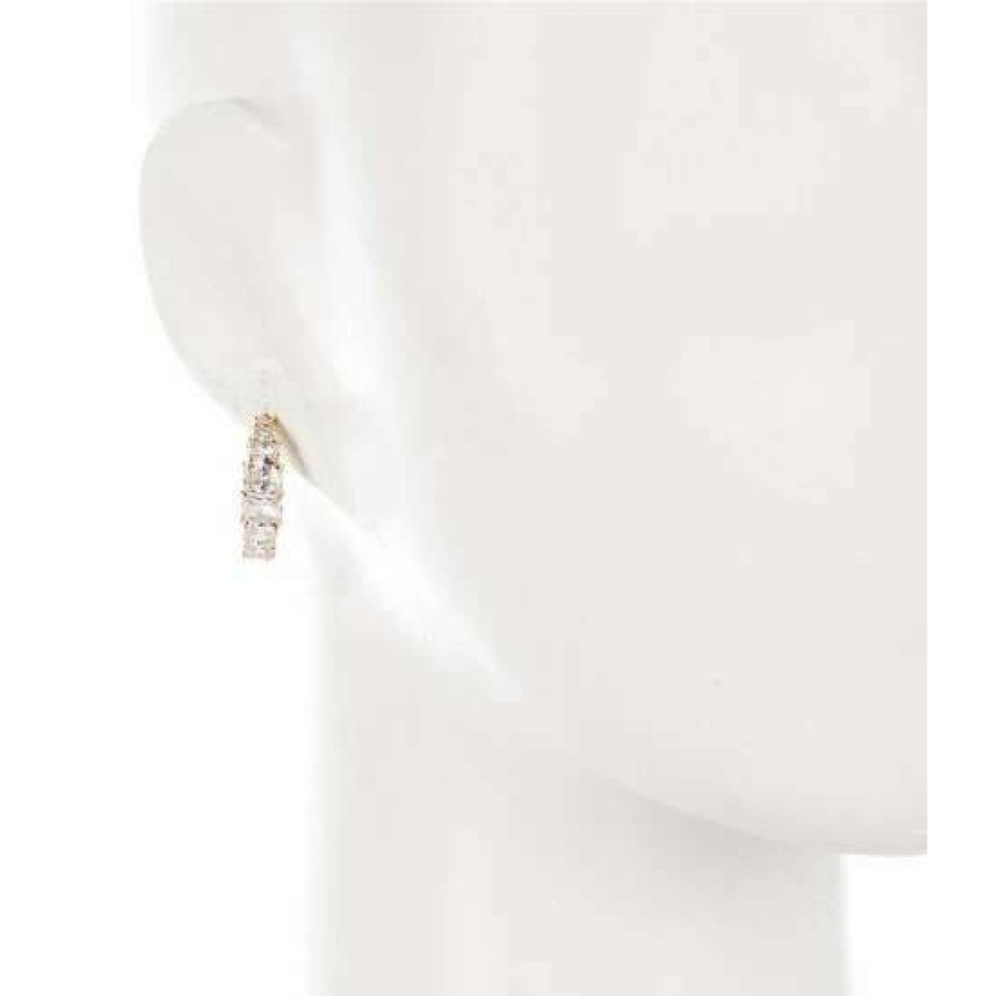 Accessories * | Budget Kate Spade New York Candy Shop Stone Hoop Earrings Clear/Gold