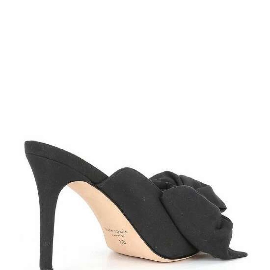 Shoes * | Best Sale Kate Spade New York Sheela Bow Detail Dress Mules Black